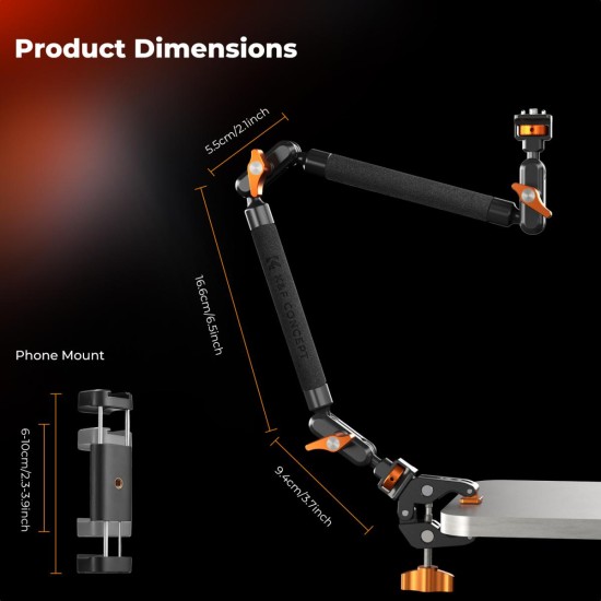 K&F Concept 22" Magic Arm Clamp Kit